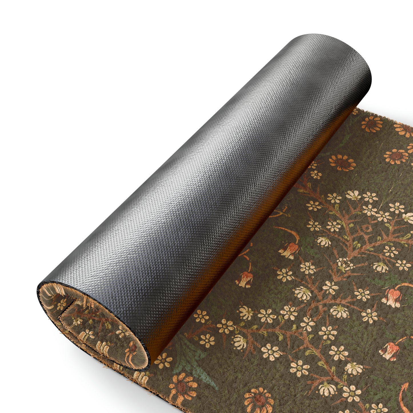 Coconut Coir Doormat inspired by William Morris - Tulip Collection (Red)