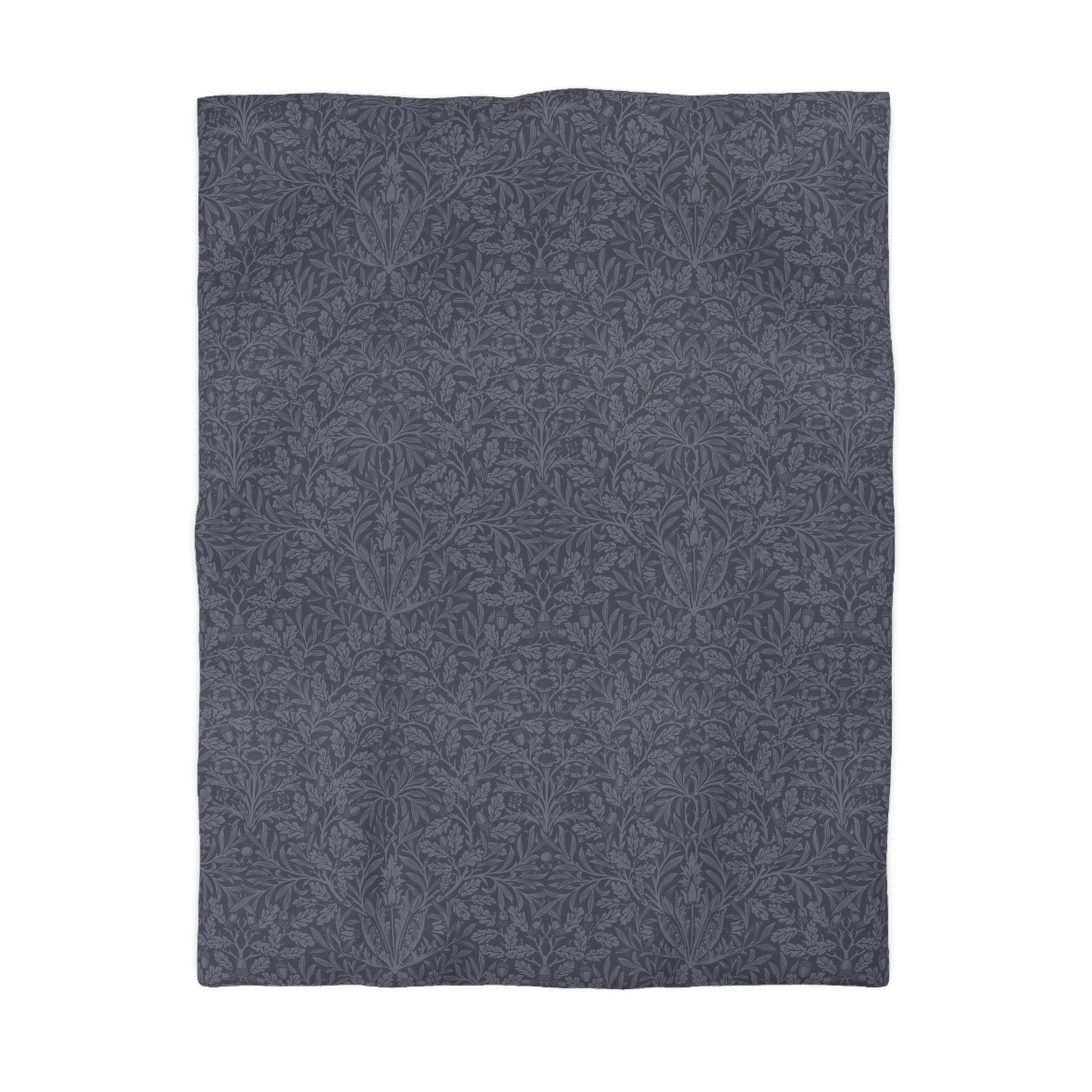 Dark gray patterned fabric on a white background