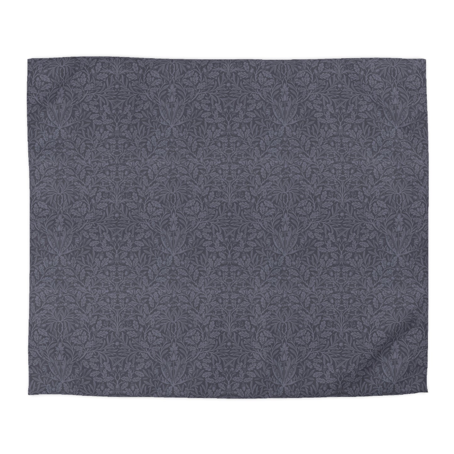 Dark gray patterned fabric on a white background