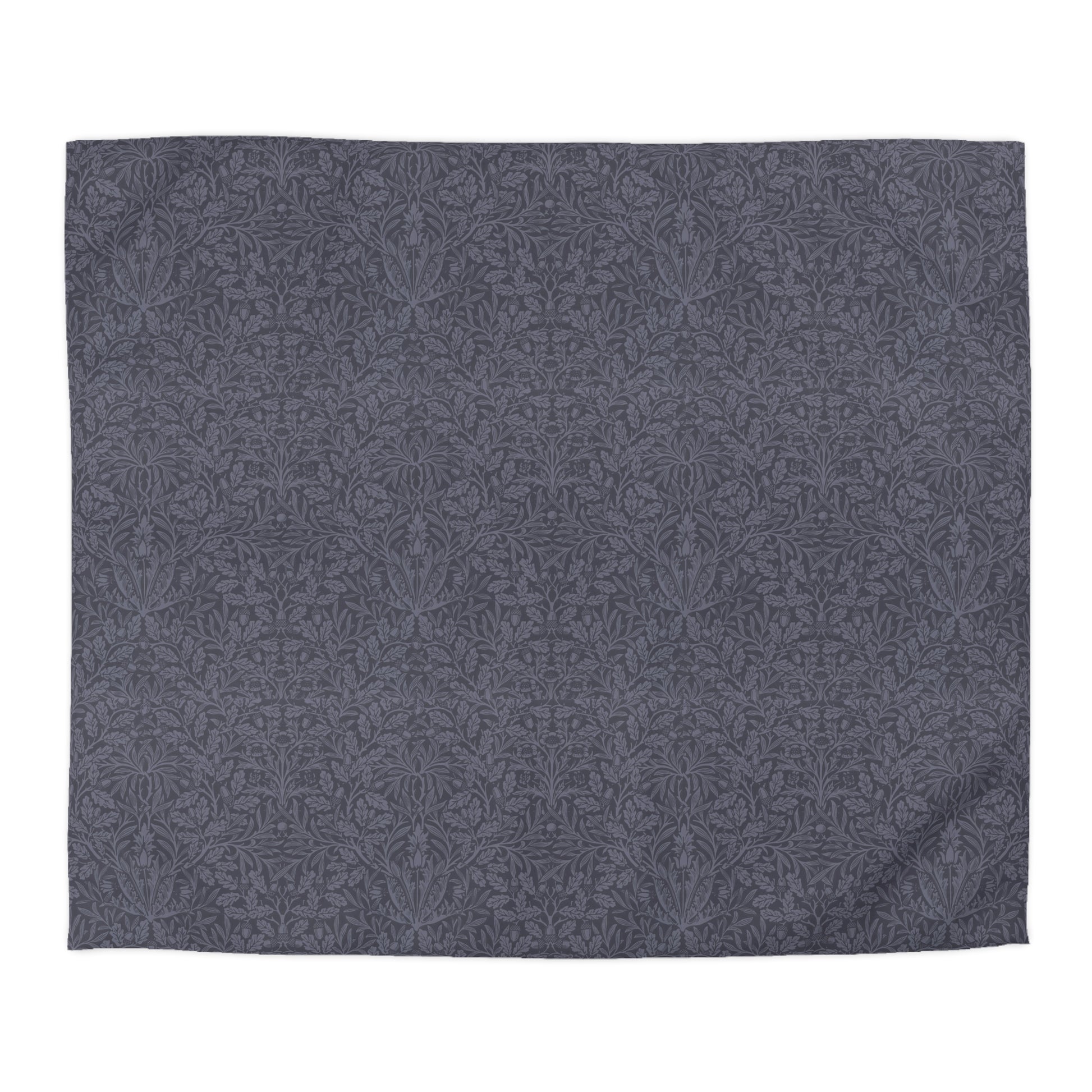 Gray patterned fabric on a white background