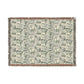 Woven Cotton Blanket inspired by William Morris - Anemone Collection (Mist)