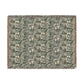 Woven Cotton Blanket inspired by William Morris - Anemone Collection (Mist)