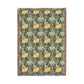 Woven Cotton Blanket inspired by William Morris - Chrysanthemum Collection (Yellow)