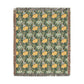 Woven Cotton Blanket inspired by William Morris - Chrysanthemum Collection (Yellow)