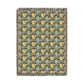 Woven Cotton Blanket inspired by William Morris - Chrysanthemum Collection (Yellow)