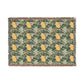Woven Cotton Blanket inspired by William Morris - Chrysanthemum Collection (Yellow)