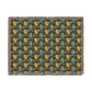 Woven Cotton Blanket inspired by William Morris - Chrysanthemum Collection (Yellow)