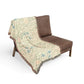 Woven Cotton Blanket inspired by William Morris - Larkspur Collection (Fern)