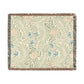 Woven Cotton Blanket inspired by William Morris - Larkspur Collection (Fern)