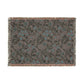 Floral patterned throw blanket on a white background