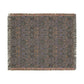 Textured throw blanket with a pattern on a white background