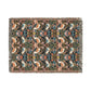 Decorative blanket with fox and floral pattern on a white background