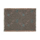 Textile with floral pattern on a plain background