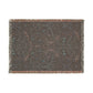 Decorative throw blanket with intricate pattern on a white background