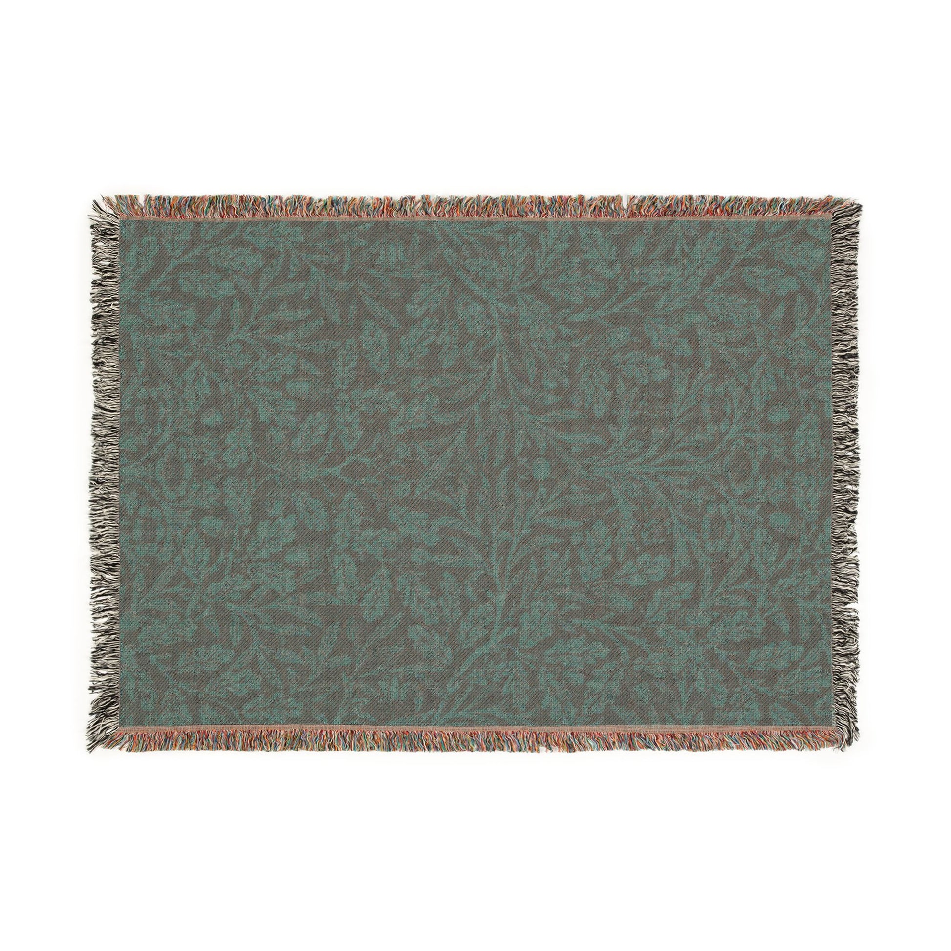 Textile with a leaf pattern on a plain background
