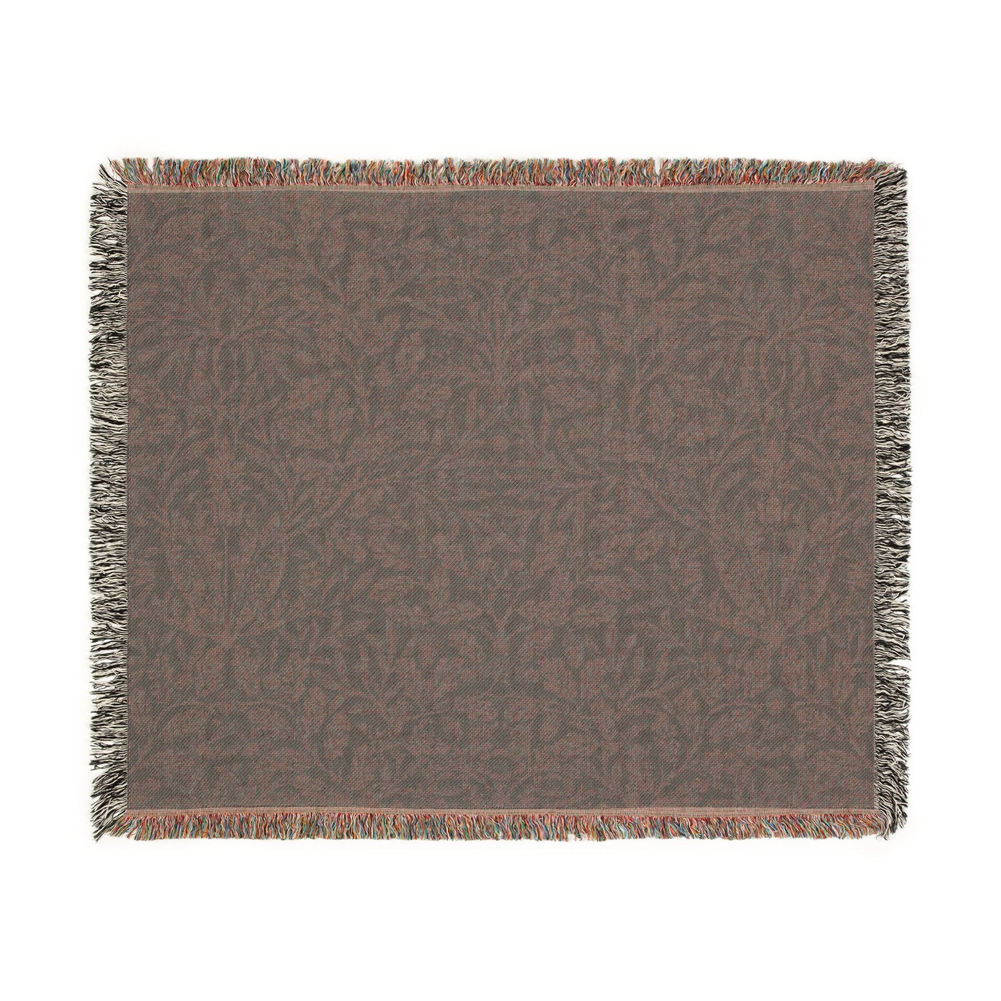 Textured blanket with a subtle pattern on a white background