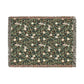 Decorative rug with floral pattern on a white background