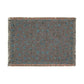 Decorative rug with a floral pattern on a plain background