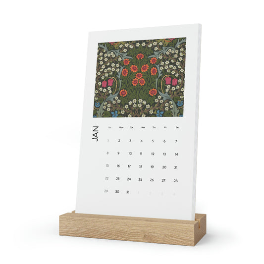 William Morris & Co Vertical Desk Calendar 2023