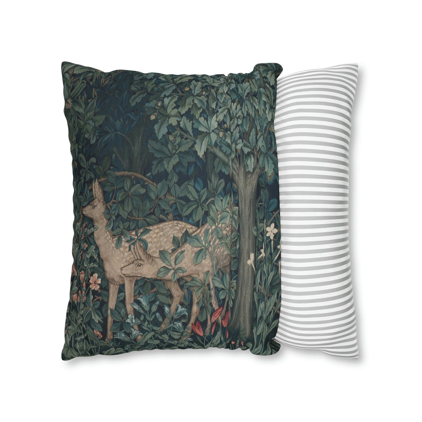 William Morris & Co Spun Poly Cushion Cover - Green Forest Collection (Dear)