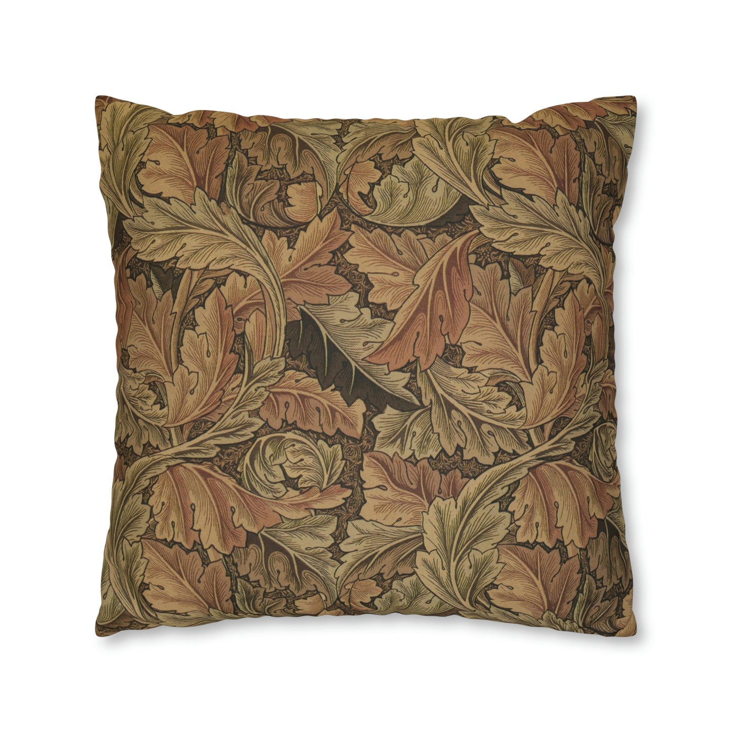 william-morris-co-spun-poly-cushion-cover-acanthus-collection-brown-3