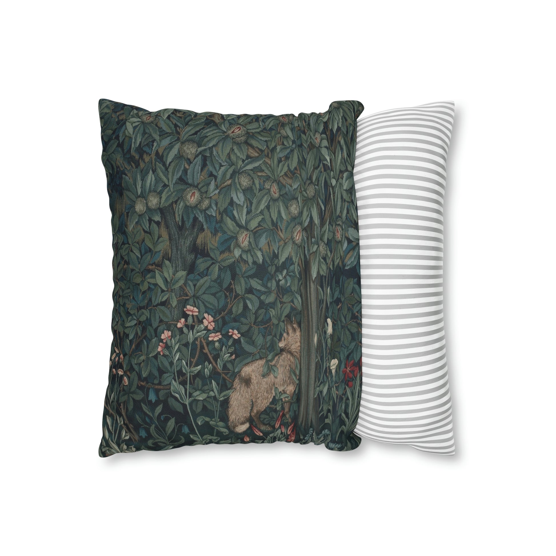 william-morris-co-spun-poly-cushion-cover-green-forest-collection-fox-11