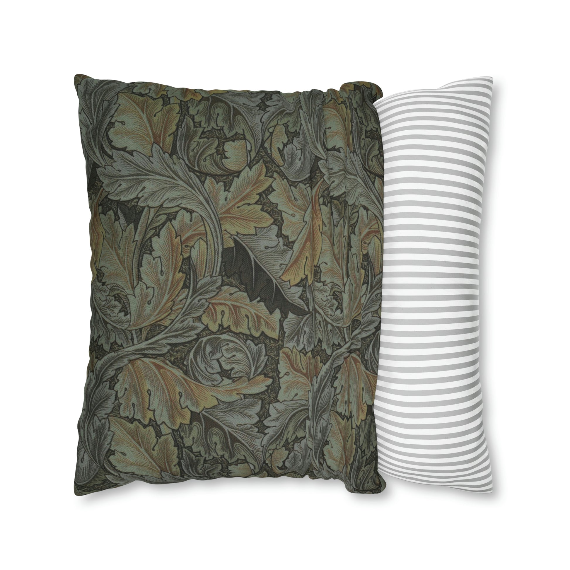 william-morris-co-spun-poly-cushion-cover-acanthus-collection-grey-3