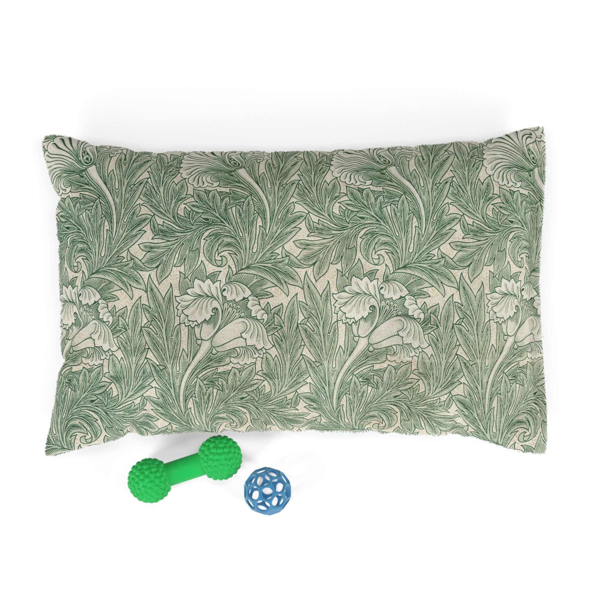 William-Morris-&-Co-Pet-Bed-Green-Tulip-Collection-3