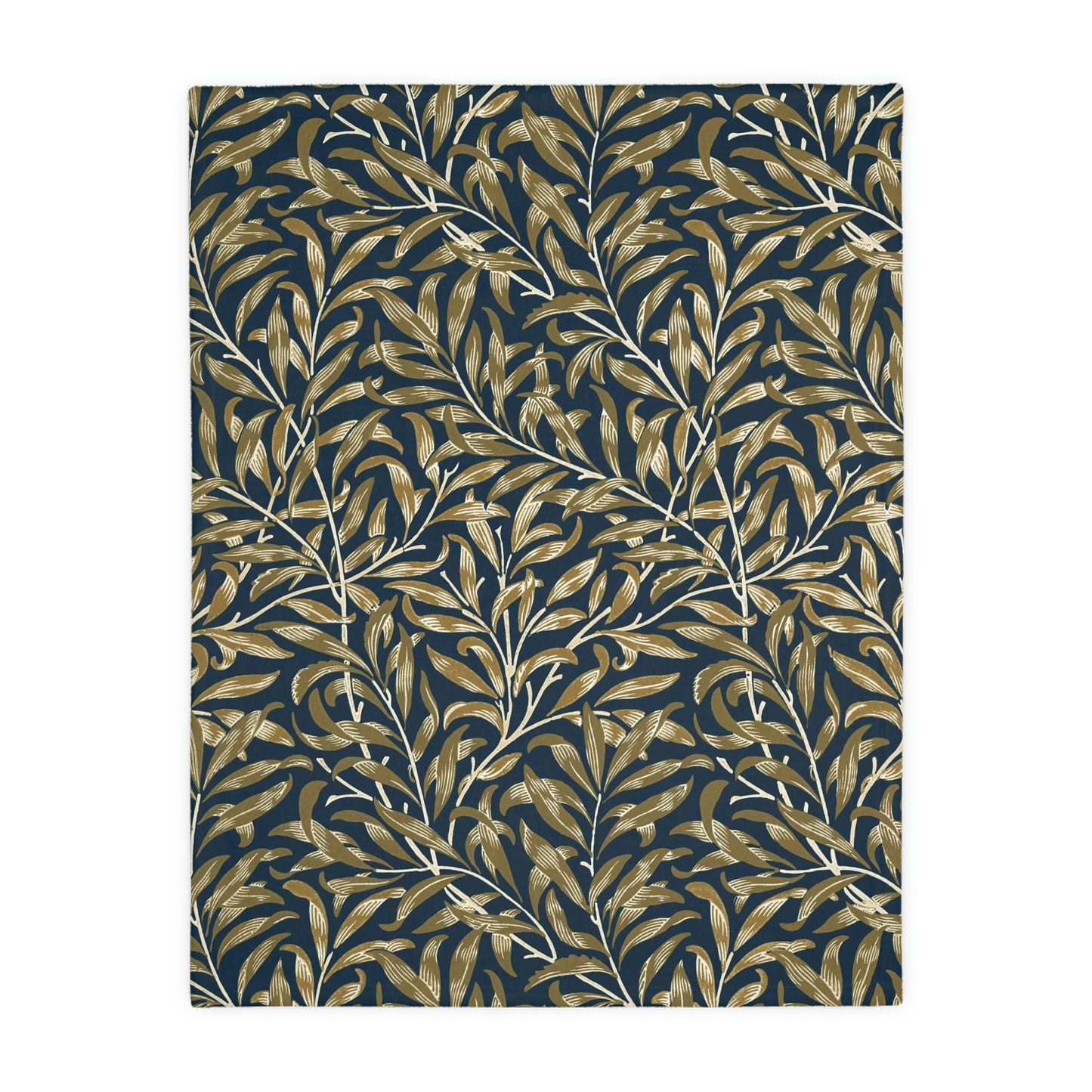 William Morris & Co Luxury Velveteen Minky Blanket (Two-sided print) - Willow Collection