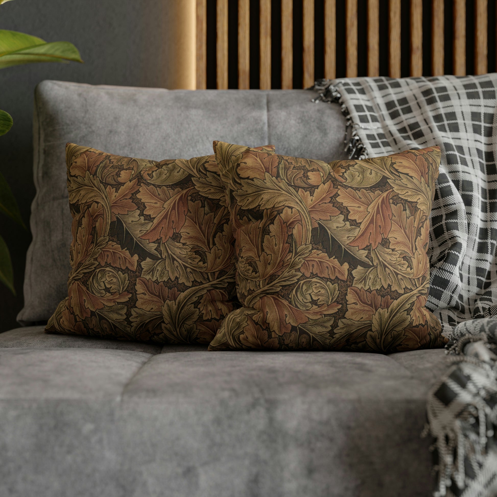 william-morris-co-spun-poly-cushion-cover-acanthus-collection-brown-14