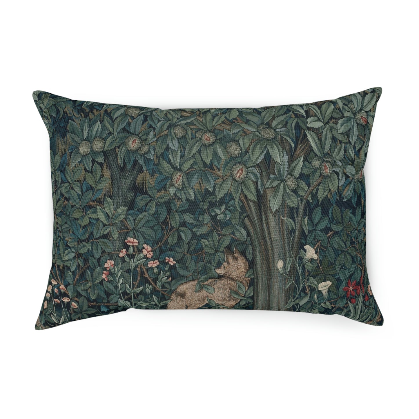 William-Morris-and-Co-Cushion-and-Cushion-Cover-Fox-by-John-Henry-Dearle-Green-Forest-Collection-11