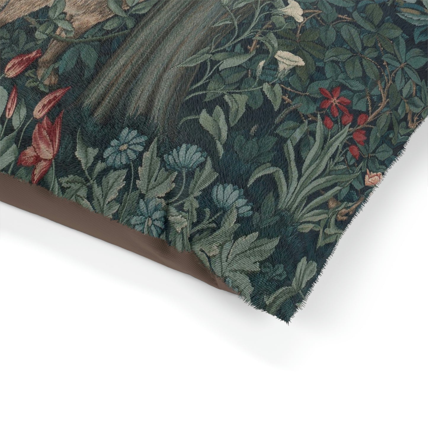 William-Morris-&-Co-Pet-Bed-Fox-by-John-Henry-Dearle-Green-Forest-Collection-6