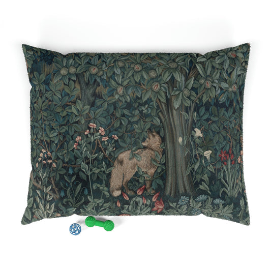 William-Morris-&-Co-Pet-Bed-Fox-by-John-Henry-Dearle-Green-Forest-Collection-1