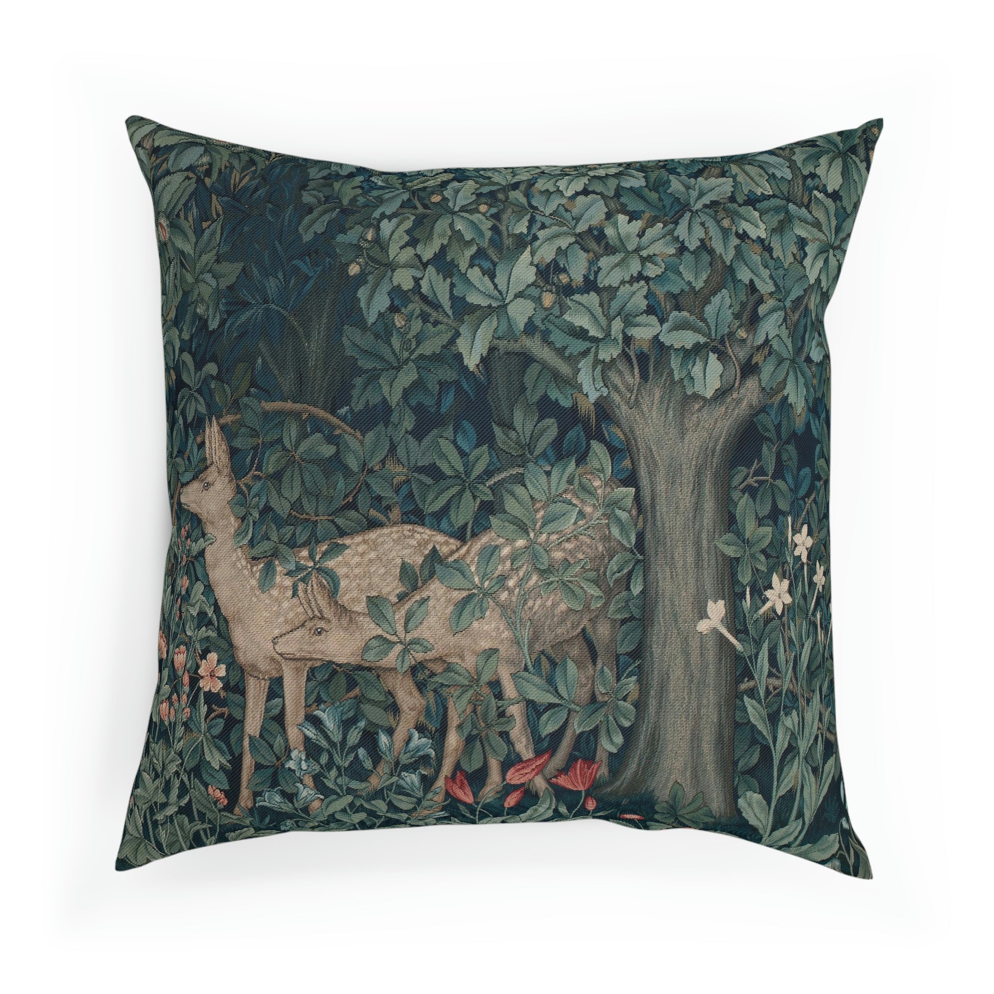William-Morris-and-Co-Cushion-and-Cushion-Cover-Dear-by-John-Henry-Dearle-Green-Forest-Collection-2