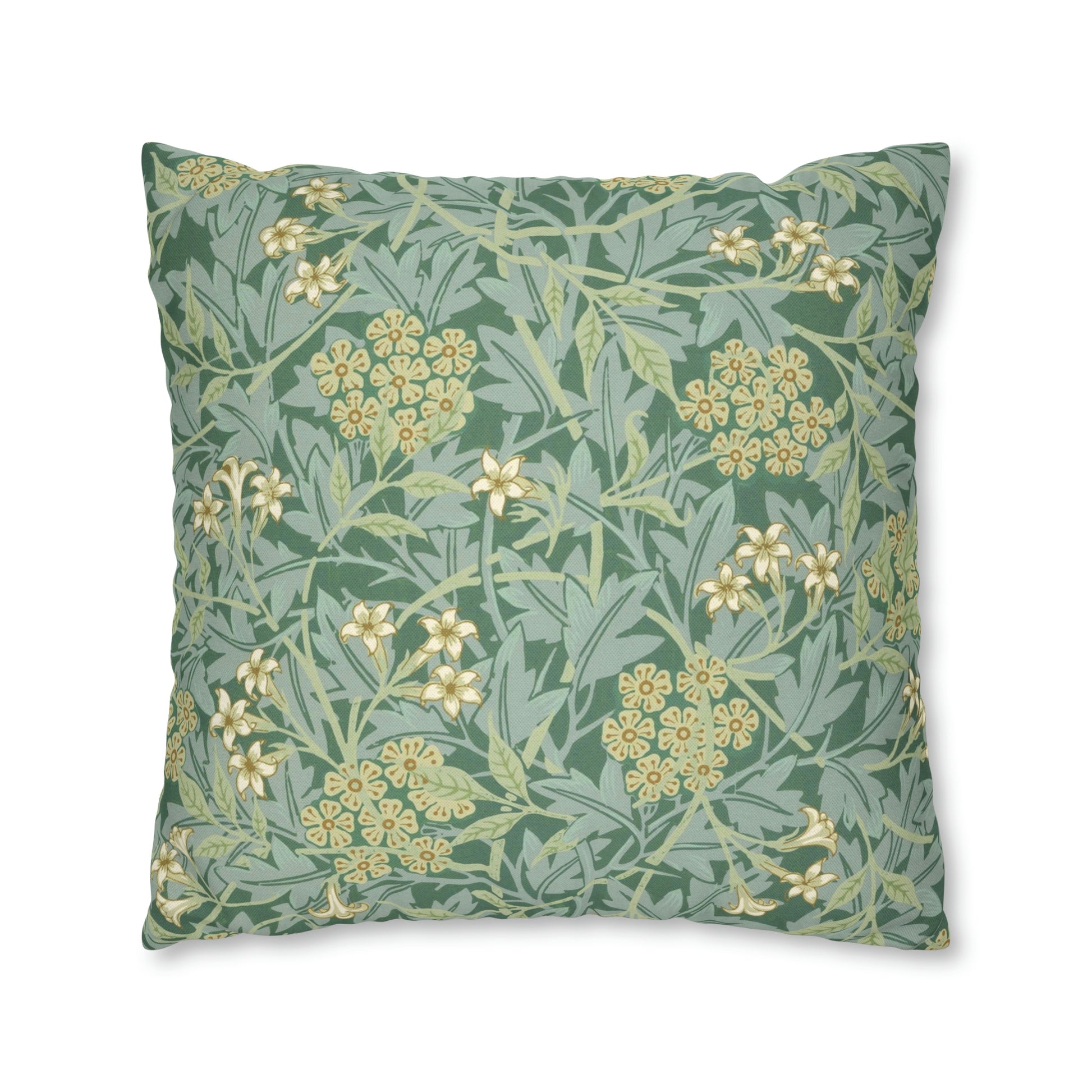 william-morris-co-spun-poly-cushion-cover-jasmine-collection-green-4