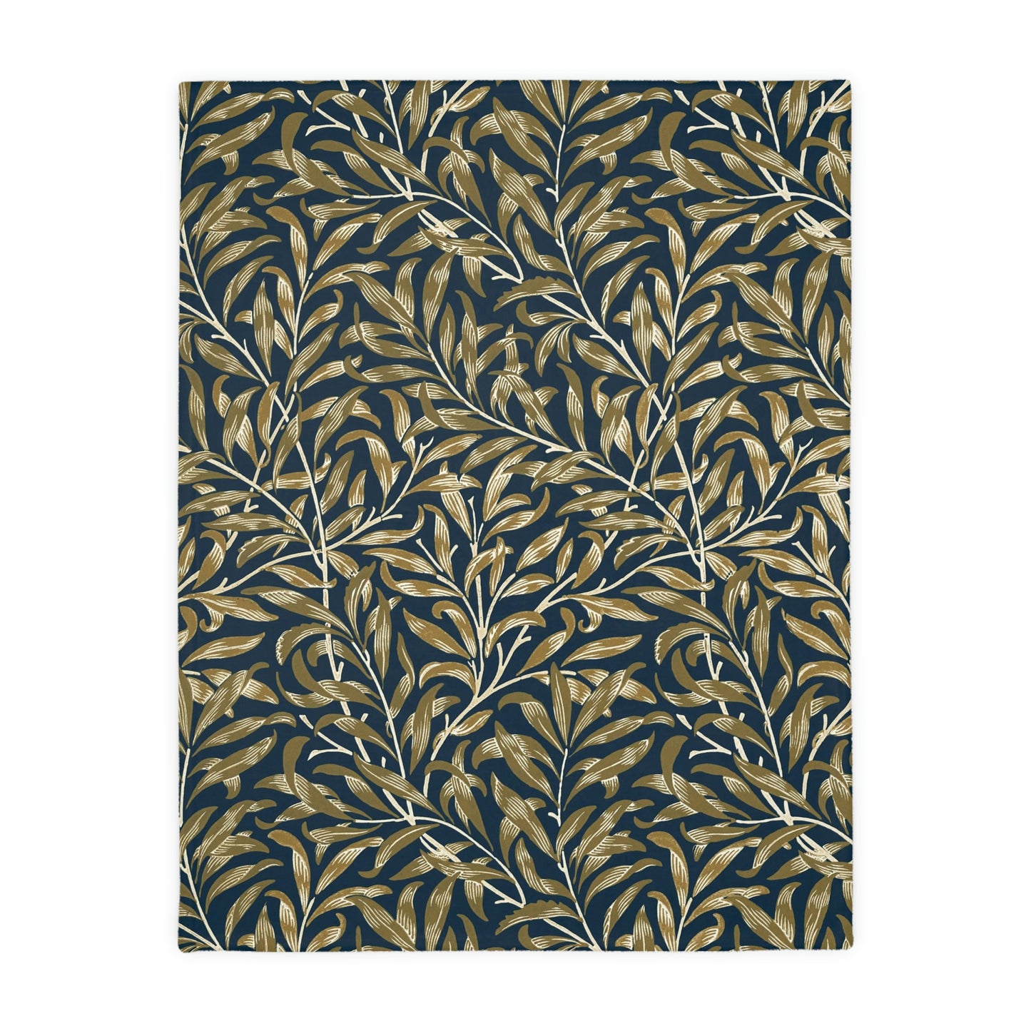 William Morris & Co Luxury Velveteen Minky Blanket (Two-sided print) - Willow Collection