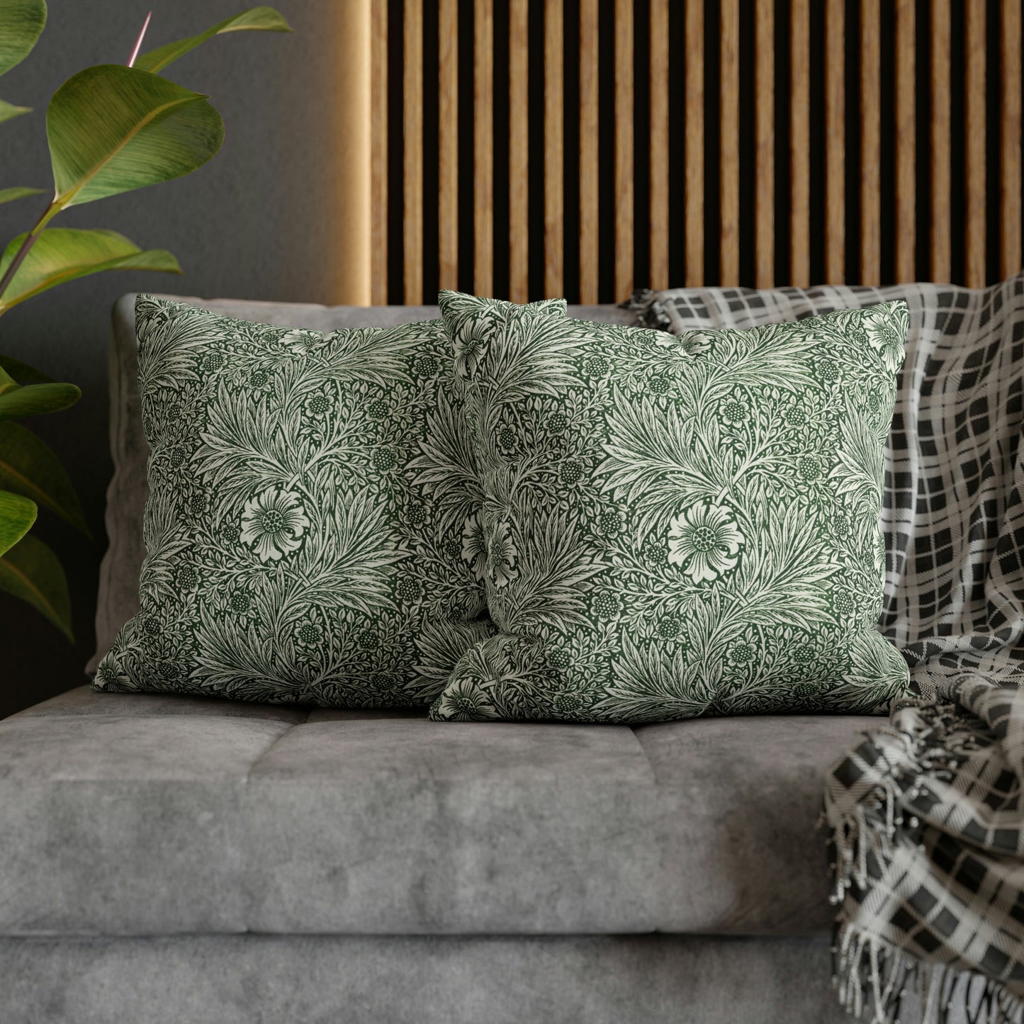 Spun Poly Cushion Cover inspired by William Morris -