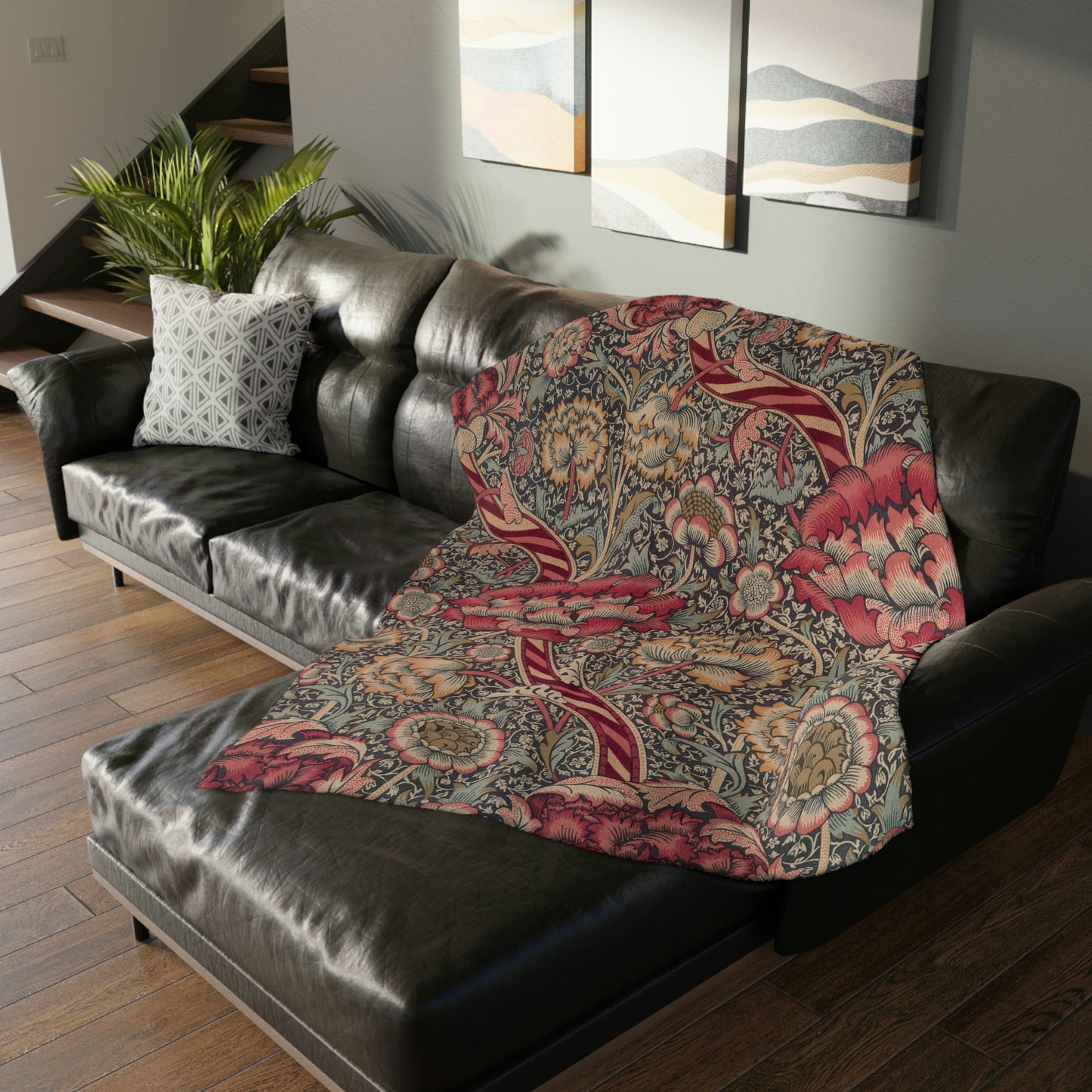william-morris-co-luxury-velveteen-minky-blanket-two-sided-print-wandle-collection-5