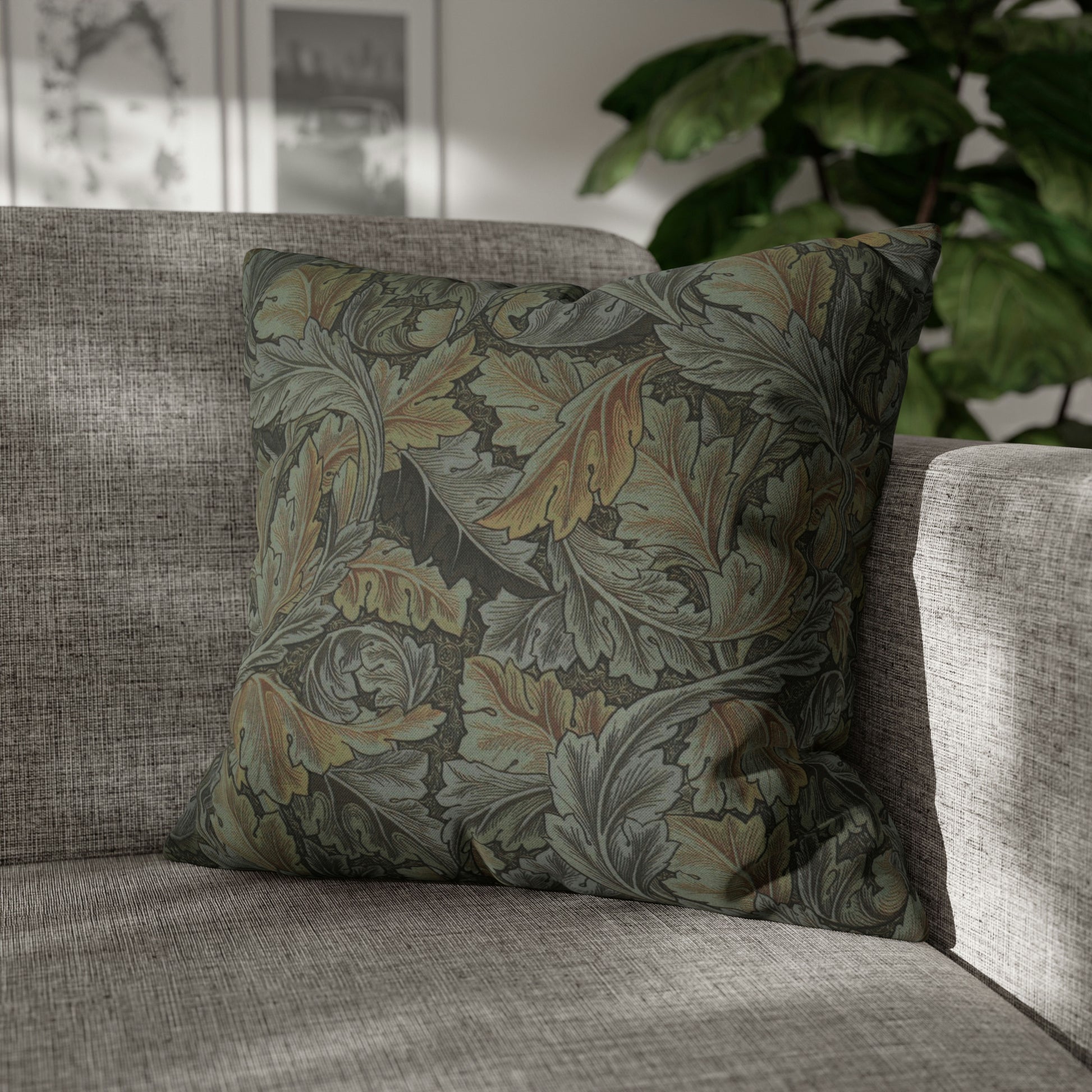 william-morris-co-spun-poly-cushion-cover-acanthus-collection-grey-6