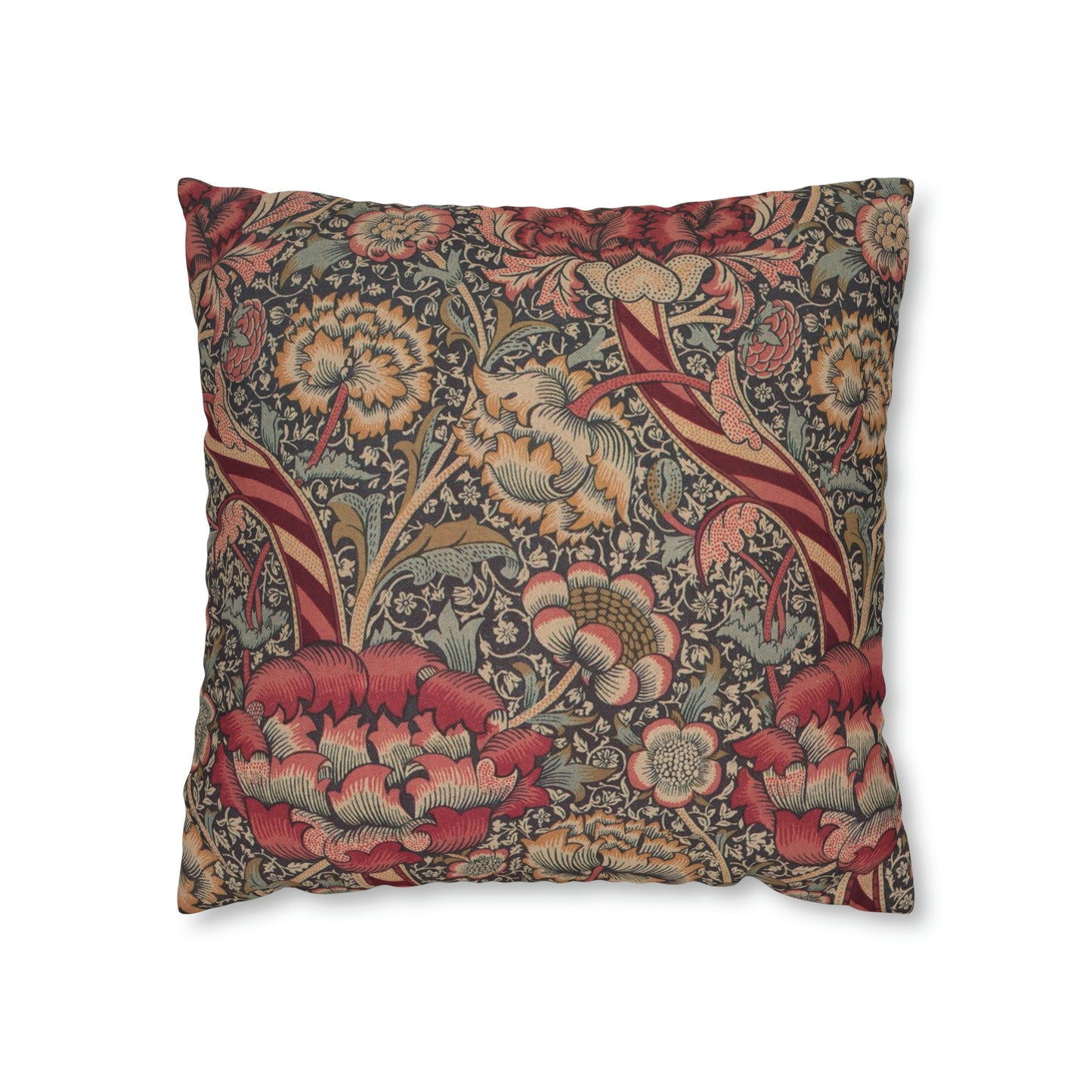 Spun Poly Cushion Cover inspired by William Morris - Wandle Collection