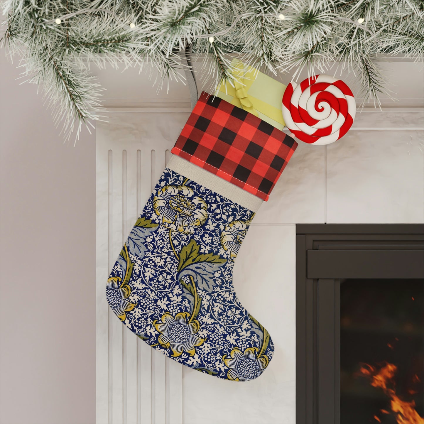 Christmas Stocking inspired by William Morris - Kennet Collection