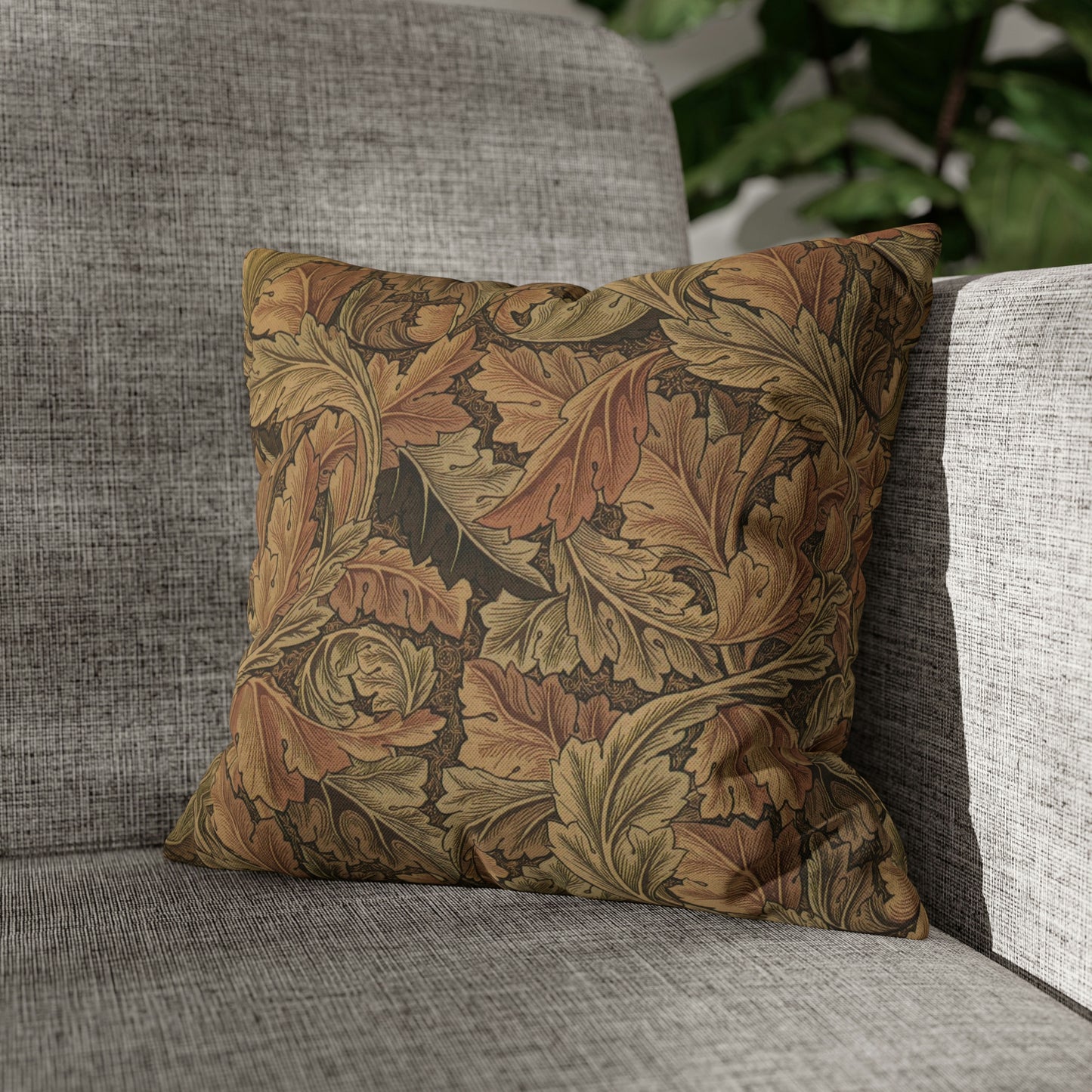 william-morris-co-spun-poly-cushion-cover-acanthus-collection-brown-13