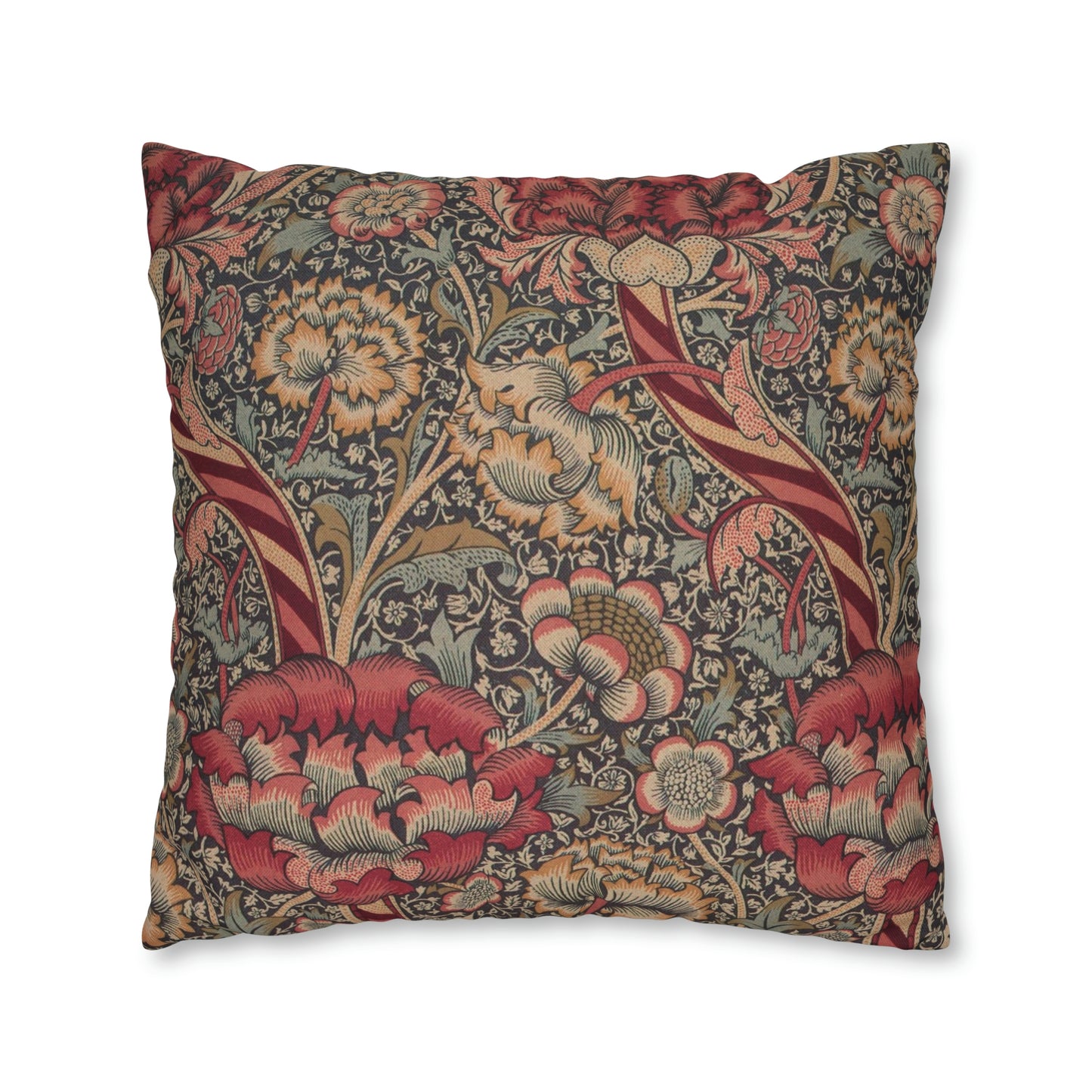 Spun Poly Cushion Cover inspired by William Morris - Wandle Collection