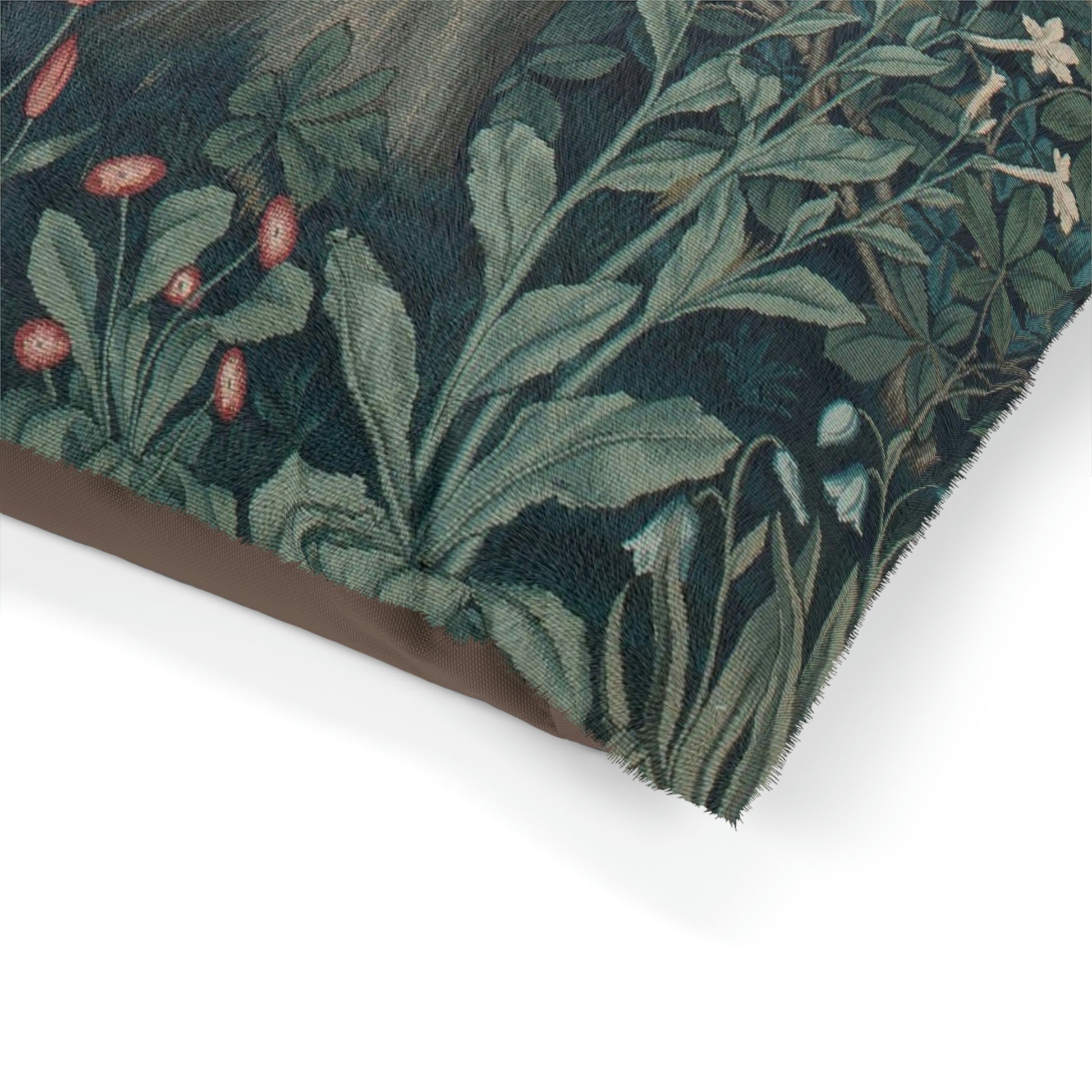 William-Morris-&-Co-Pet-Bed-Dear-by-John-Henry-Dearle-Green-Forest-Collection-2