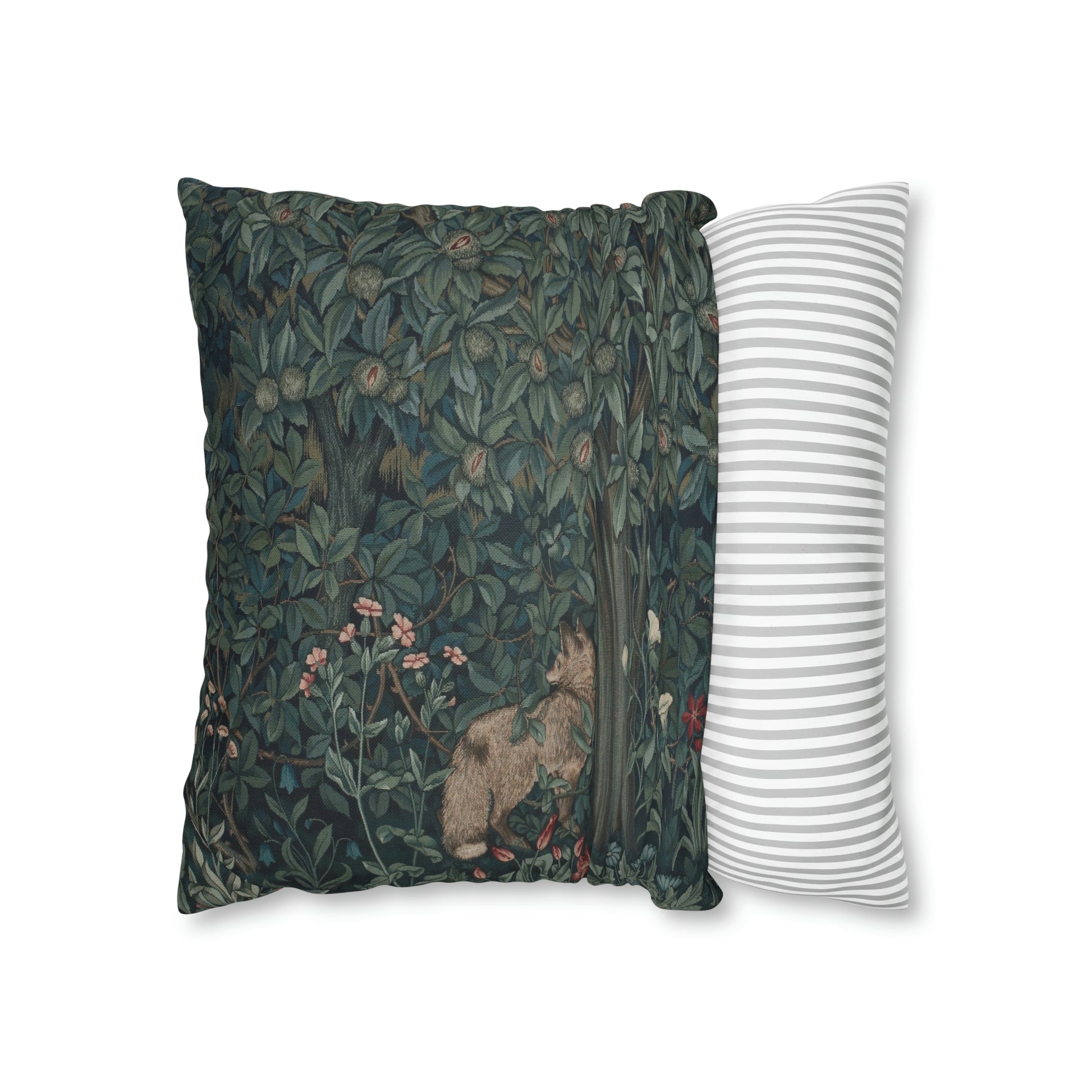 william-morris-co-spun-poly-cushion-cover-green-forest-collection-fox-16