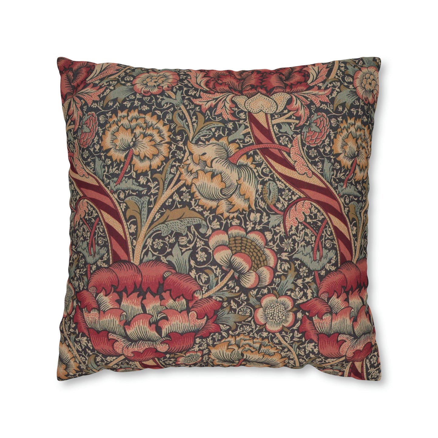 Spun Poly Cushion Cover inspired by William Morris - Wandle Collection