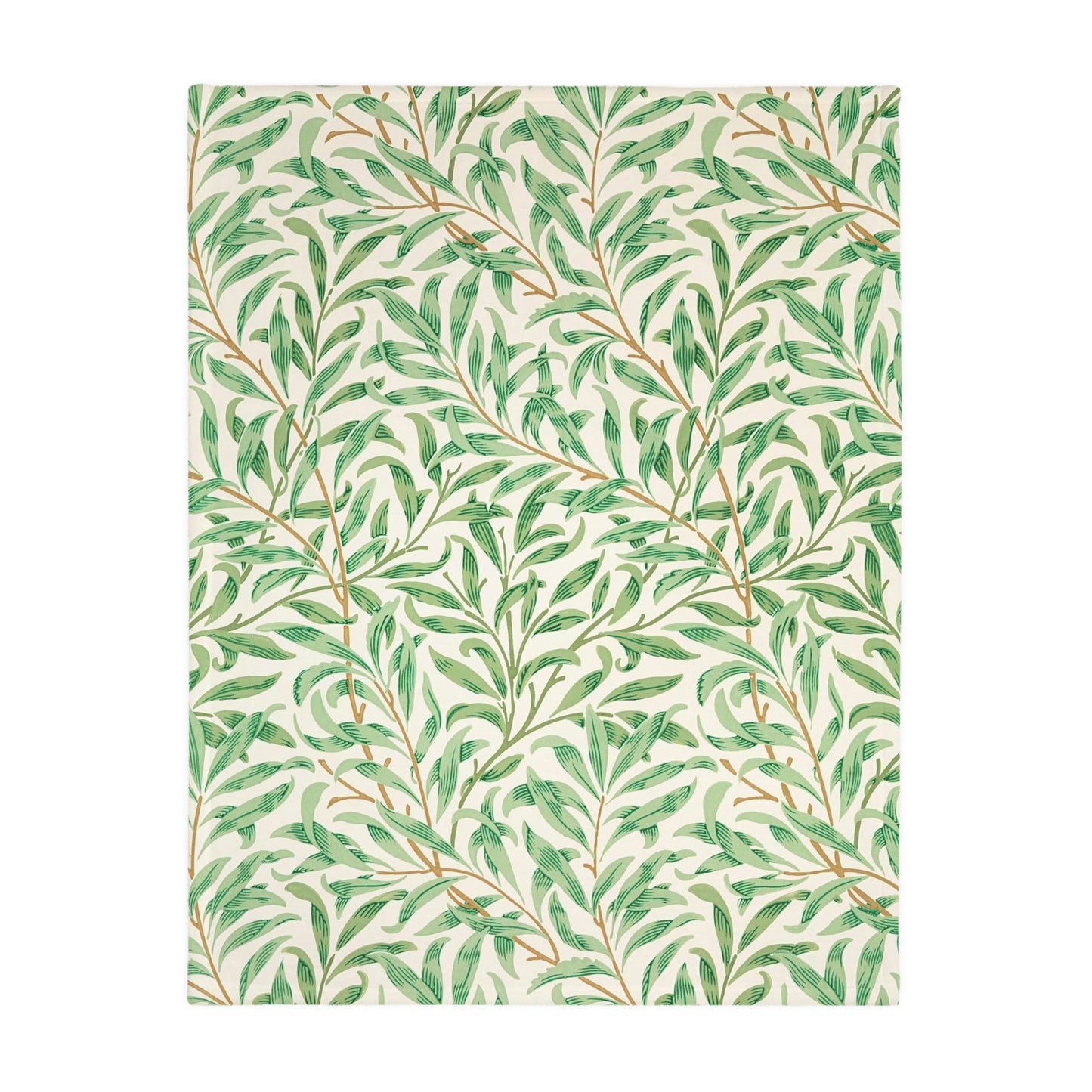 William Morris & Co Luxury Velveteen Minky Blanket (Two-sided print) - Willow Collection