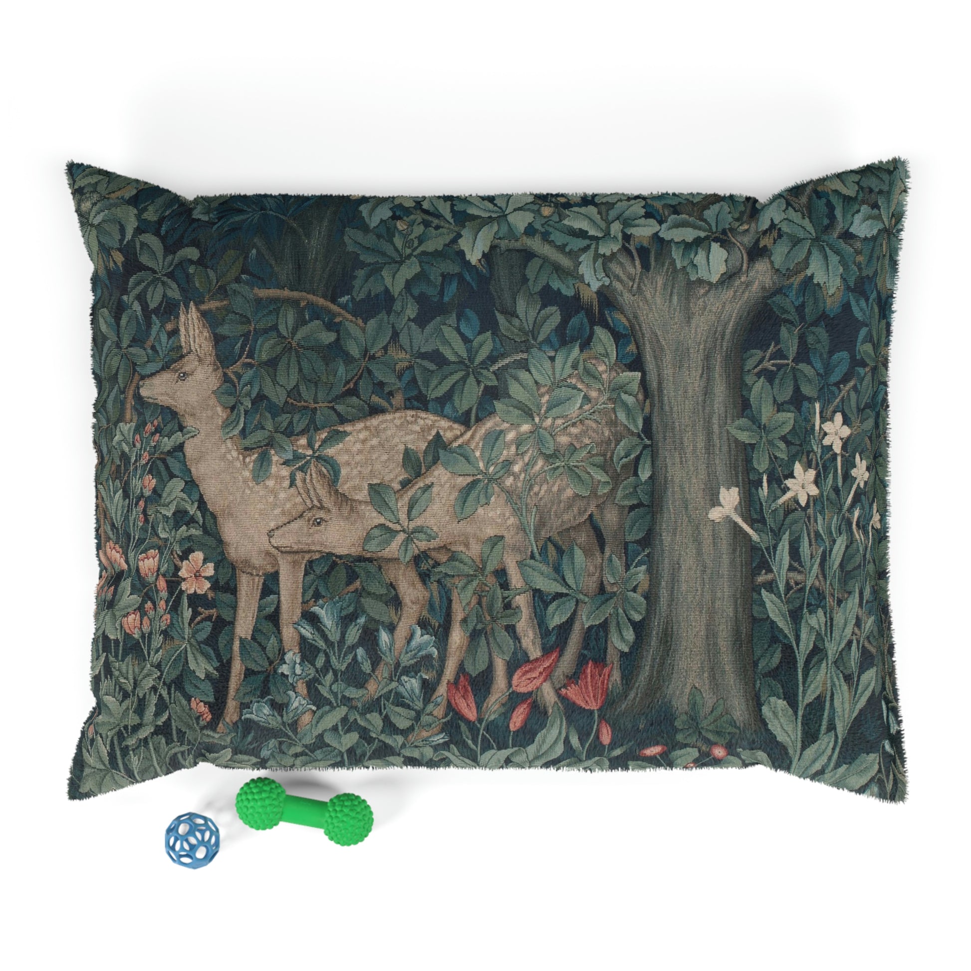 William-Morris-&-Co-Pet-Bed-Dear-by-John-Henry-Dearle-Green-Forest-Collection-5