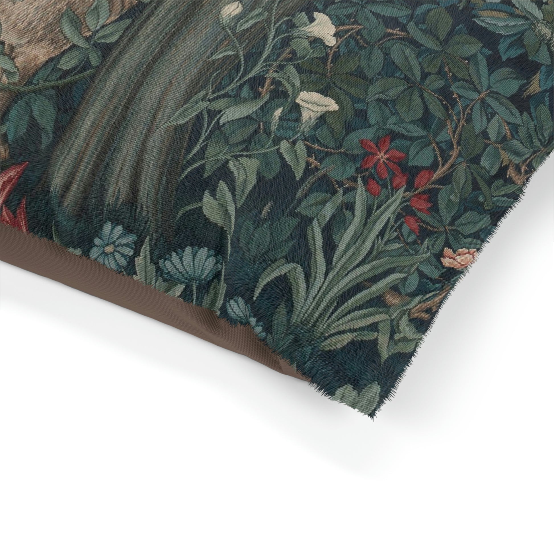 William-Morris-&-Co-Pet-Bed-Fox-by-John-Henry-Dearle-Green-Forest-Collection-4