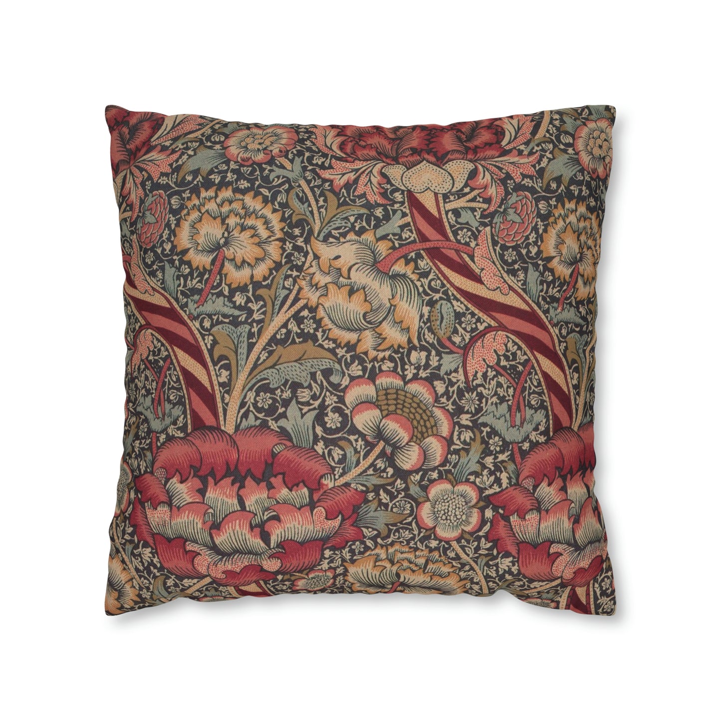 Spun Poly Cushion Cover inspired by William Morris - Wandle Collection